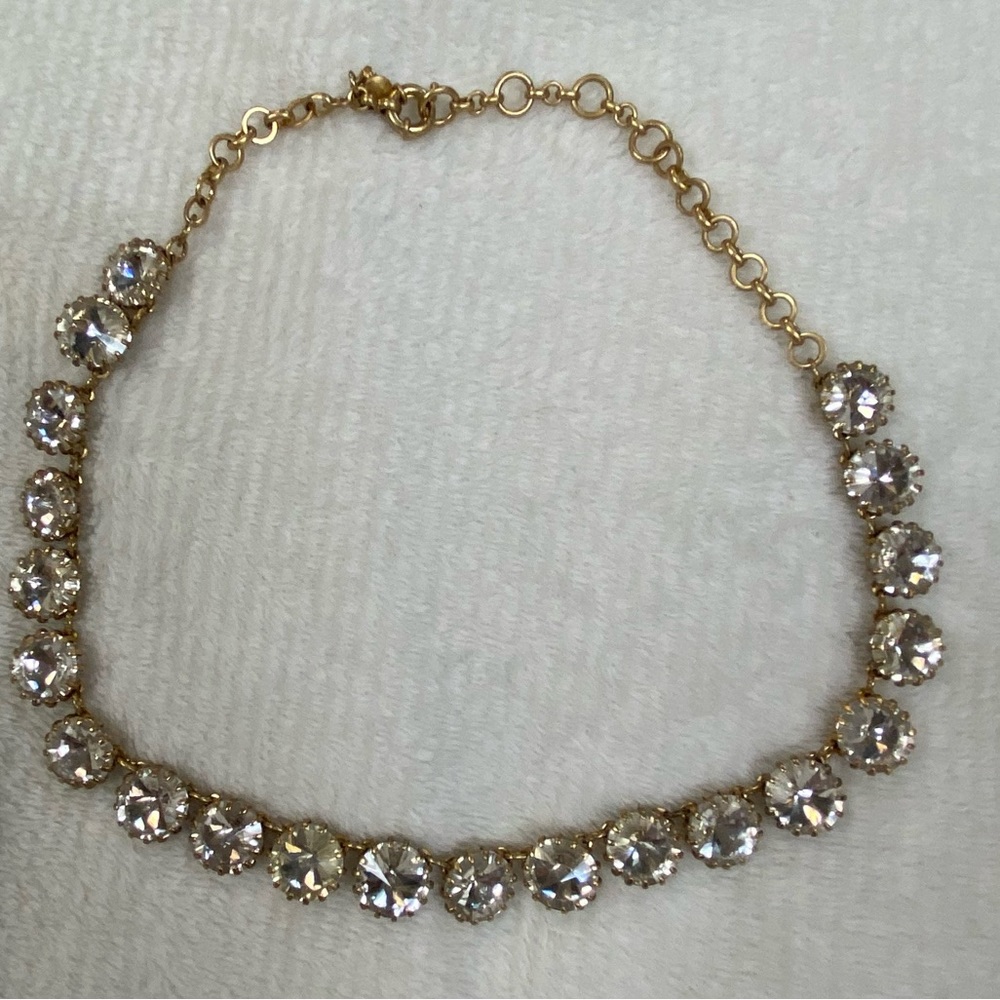 J Crew Gold Tone and Large Gemstones